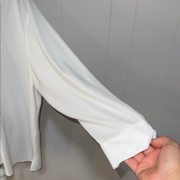 Laura Scott White Oversized Button Down Shirt - Picture 3 of 5